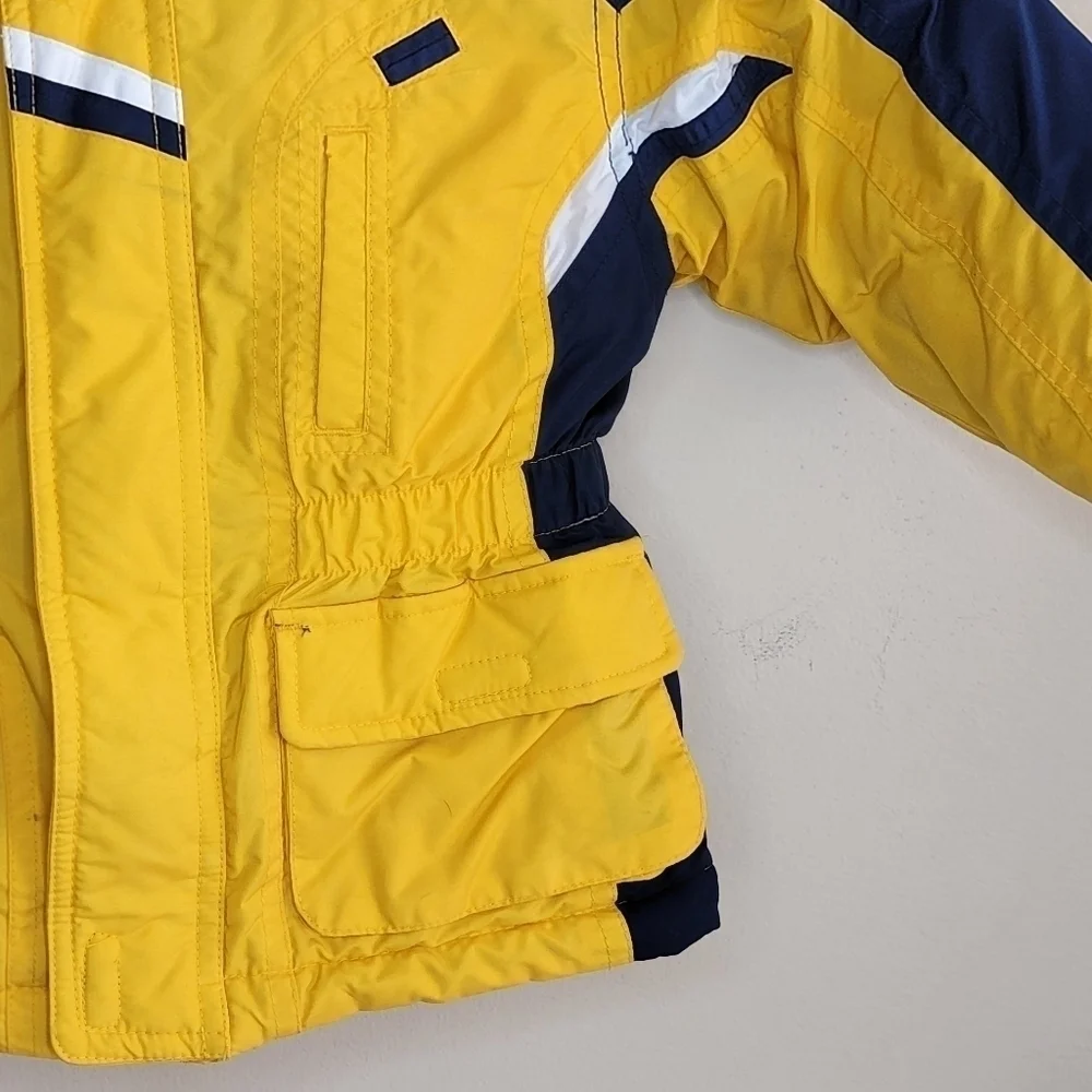 Osh Kosh Yellow and Navy Blue Winter Coat Size 2T